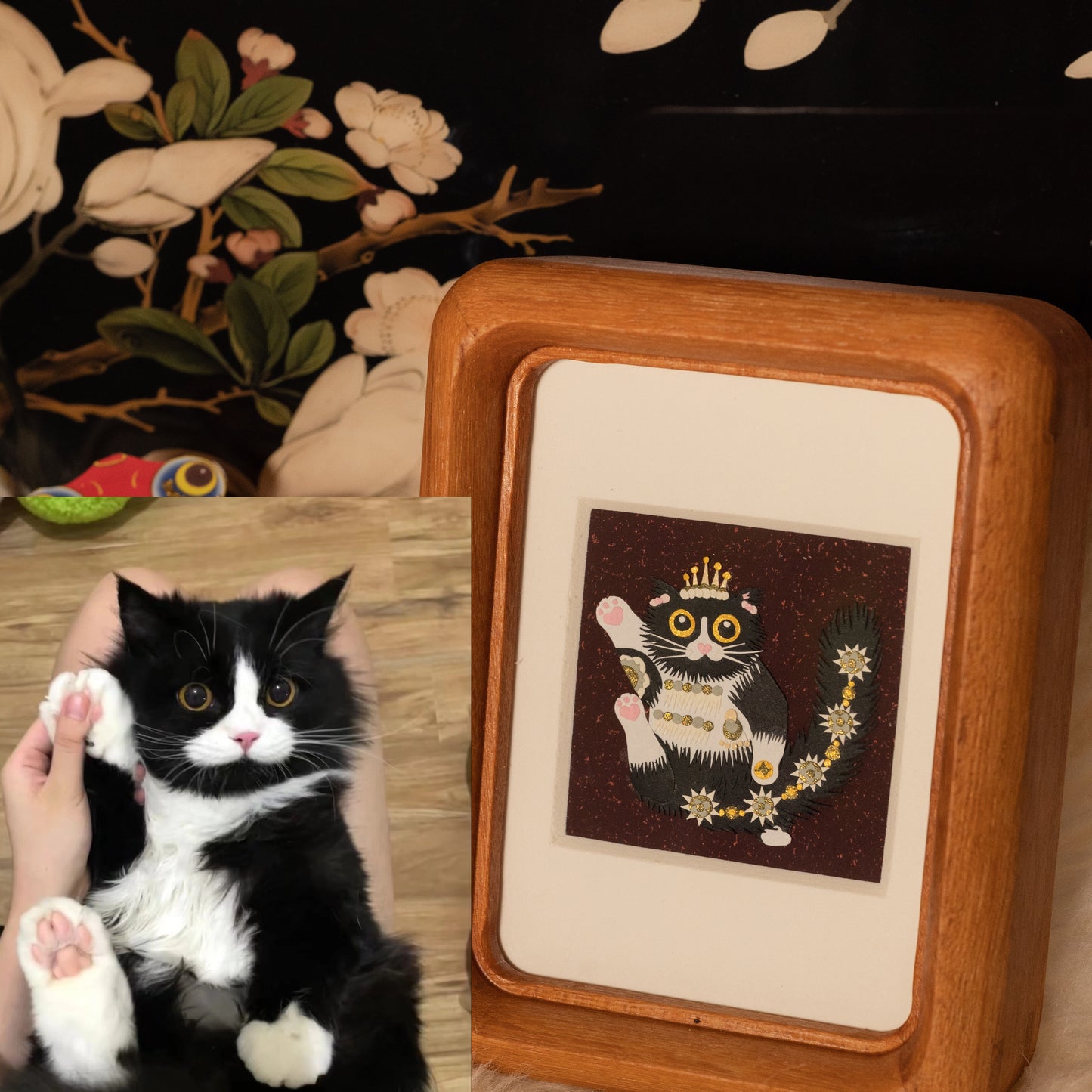 Custom Pet Portrait Wall Art Gift: Handmade Personalized Renaissance Pet Portrait from Photo, Personalized Pet Gift,Home Decoration, Office Decoration